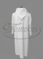 Alba lektorska biała rzymska z kapturem