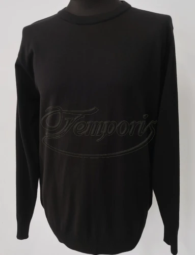 Sweter półgolf męski czarny