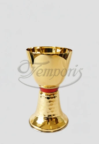 Kielich złocony z emaliowanym pierścieniem