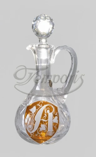 Ampułka kryształowa duża ozdobna