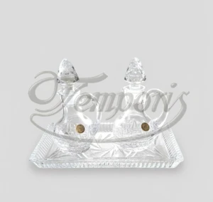 Ampułki kryształowe małe z tacką