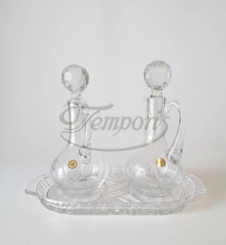 Ampułki kryształowe średnie 1 z tacką