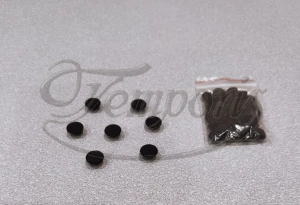 Guziki do sutanny powlekane czarne