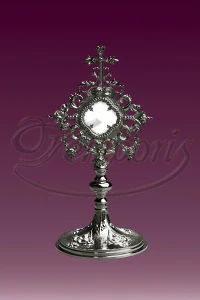 Relikwiarz mosiężny niklowany 205