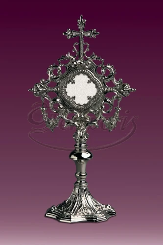 Relikwiarz mosiężny niklowany 206