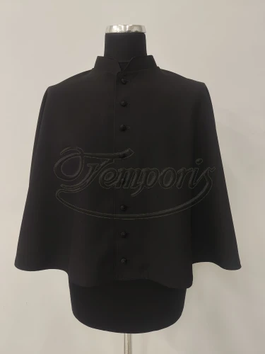 Mucet czarny z czarnym sznurkiem