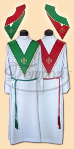 Paliusz lektorski zielono-czerwony