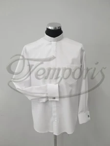 Koszula kapłańska biała długi rękaw