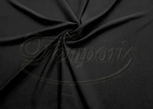 Tkanina wiskozowa czarna