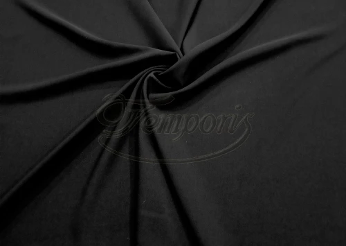 Tkanina wiskozowa czarna