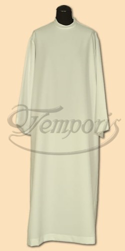 Alba kapłańska kremowa lniana