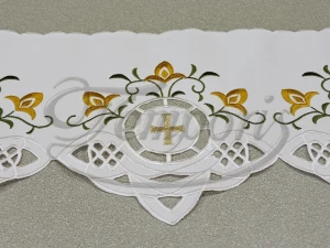 Koronka ołtarzowa zielona 2218