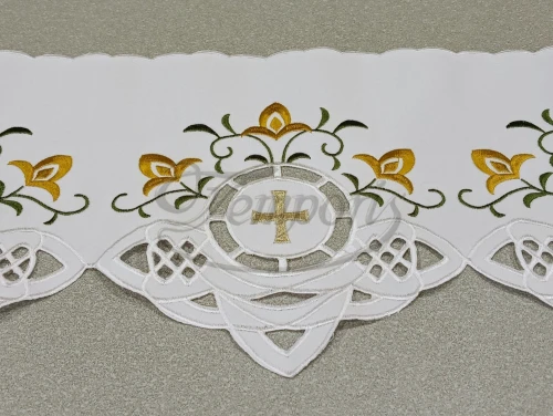 Koronka ołtarzowa zielona 2218