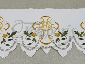 Koronka ołtarzowa zielona 2080