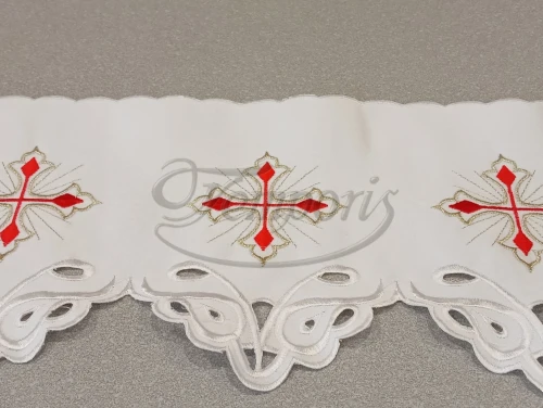 Koronka ołtarzowa czerwona 1673C
