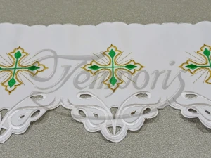 Koronka ołtarzowa zielona 1673Z