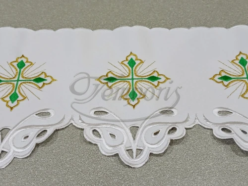 Koronka ołtarzowa zielona 1673Z