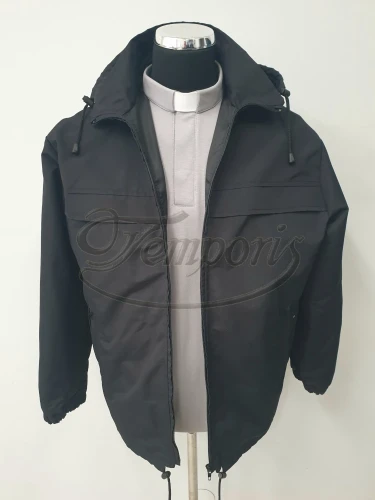 Kurtka męska wiosenna wodoodporna z odpinanym kapturem