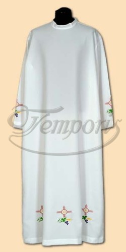 Alba kapłańska biała z haftem 20