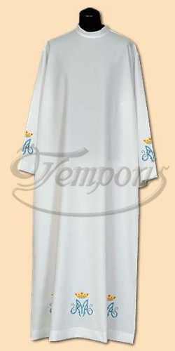 Alba kapłańska biała z haftem 22