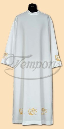 Alba kapłańska biała z haftem 26