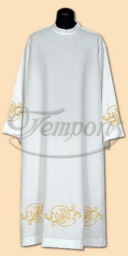 Alba kapłańska biała z haftem 29