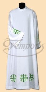 Alba kapłańska biała z haftem 34Z