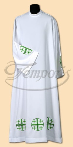 Alba kapłańska biała z haftem 34Z
