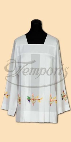 Komża kapłańska biała z haftem 75