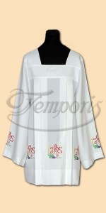 Komża kapłańska biała z haftem 76