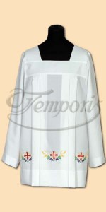 Komża kapłańska biała z haftem 77