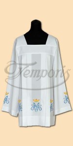 Komża kapłańska biała z haftem 78