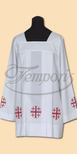 Komża kapłańska biała z haftem 86R