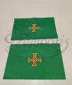 Pas ornatowy haftowany zielony R