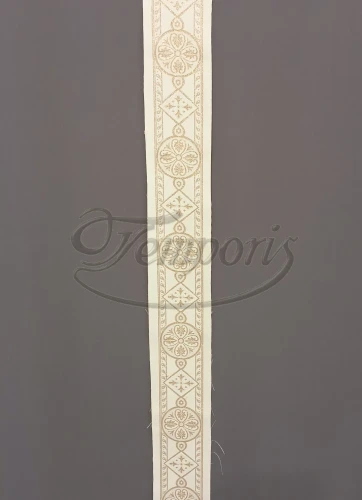 Pas ornatowy wąski kremowy K