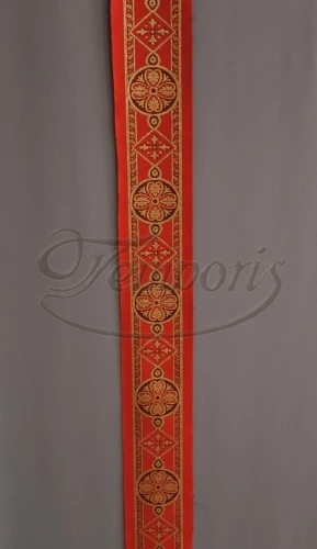 Pas ornatowy wąski czerwony K