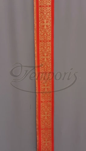 Pas ornatowy wąski czerwony KR