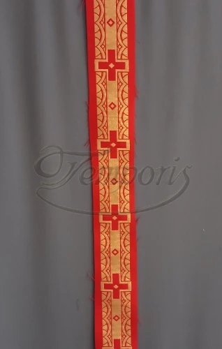 Pas ornatowy wąski czerwony RR