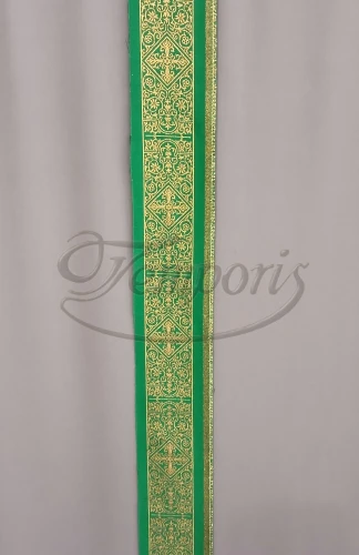 Pas ornatowy wąski zielony KR