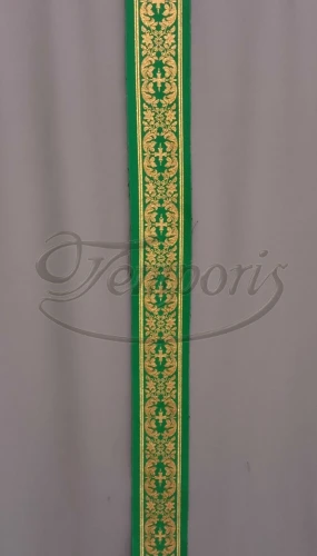 Pas ornatowy wąski zielony KW