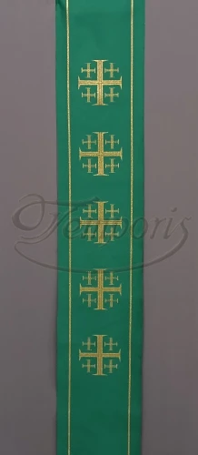 Pas ornatowy szeroki zielony J