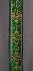 Pas ornatowy szeroki zielony K