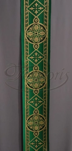 Pas ornatowy szeroki zielony K