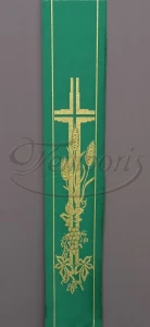 Pas ornatowy szeroki zielony KK