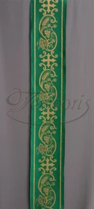Pas ornatowy szeroki zielony KR