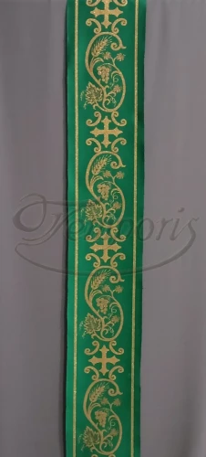 Pas ornatowy szeroki zielony KR