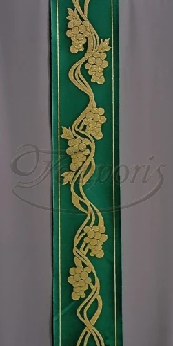 Pas ornatowy szeroki zielony W