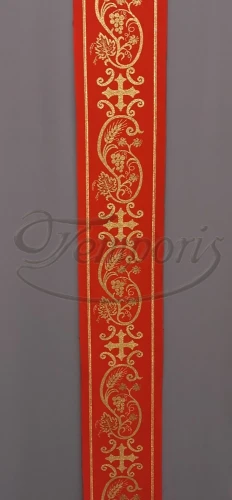 Pas ornatowy szeroki czerwony KR