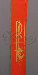 Pas ornatowy szeroki czerwony PK