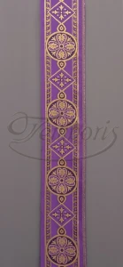 Pas ornatowy szeroki fioletowy K